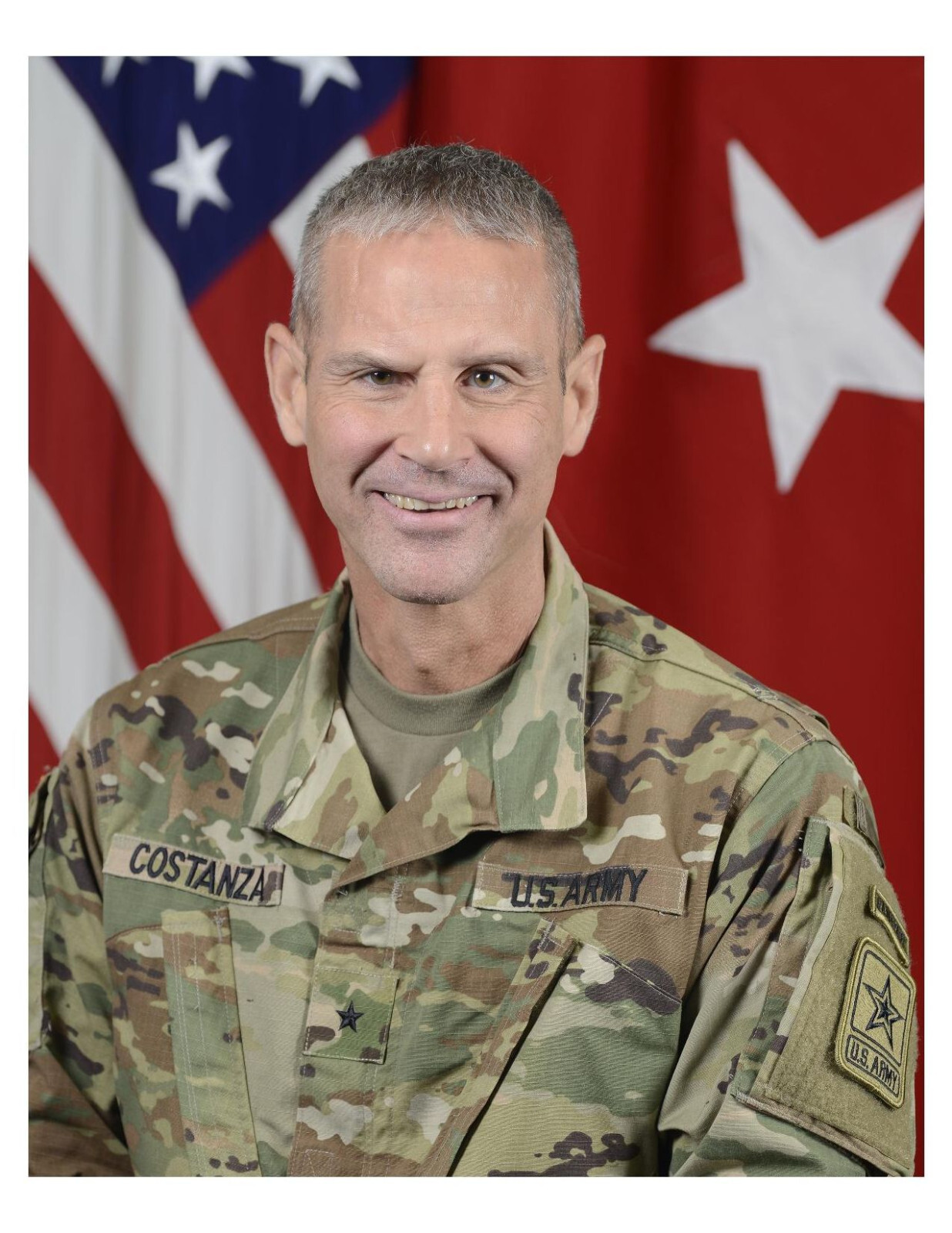 United States Army General Charles D. Costanza 8x10 Photo #2 On 8.5" x 11"