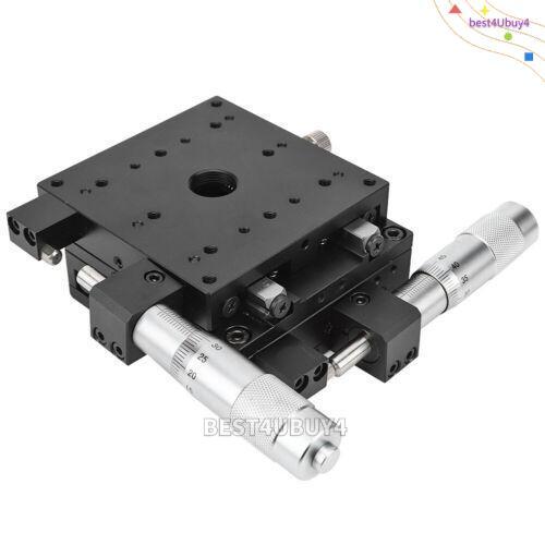 XY Fine Tuning Platform Manual Tuning Roller Linear Stage Sliding Table 80*80mm