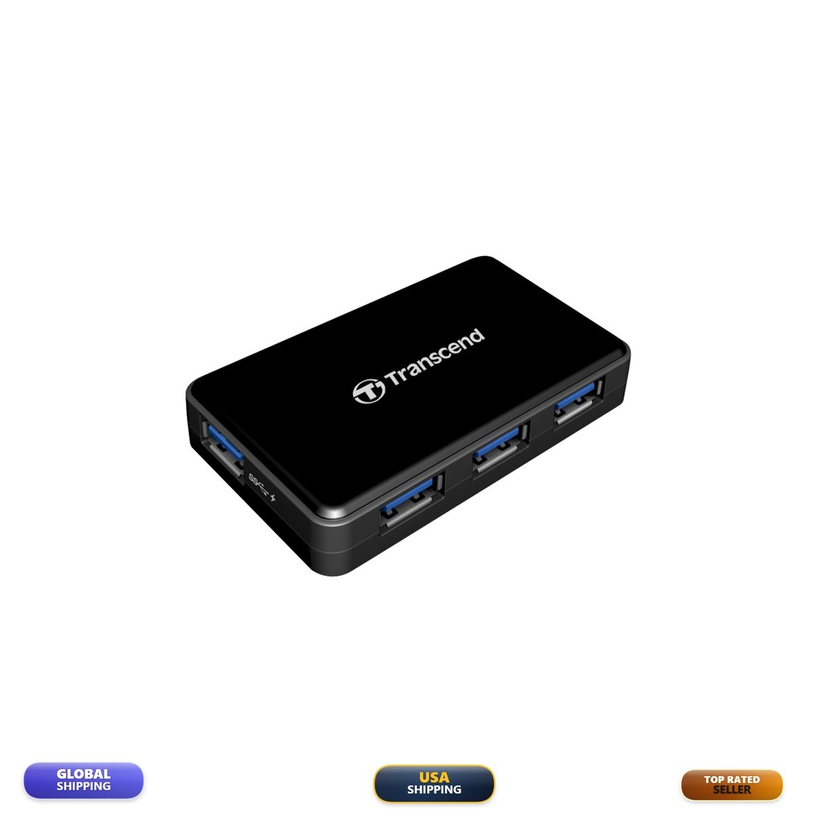 Transcend USB 3.0 4-Port Hub TS-HUB3K Black