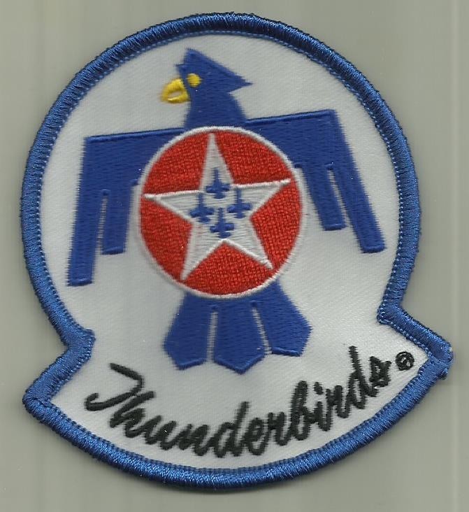 U.S. AIRFORCE THUNDERBIRDS USAF PATCH flying aerobatic team PILOT SOLDIER FLY US