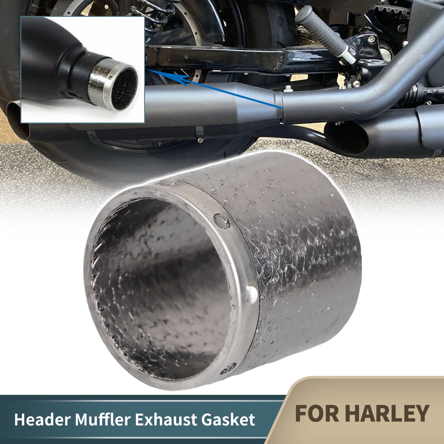 Header Muffler Exhaust Gasket For Harley Softail Sport Glide Sportster 1200 883