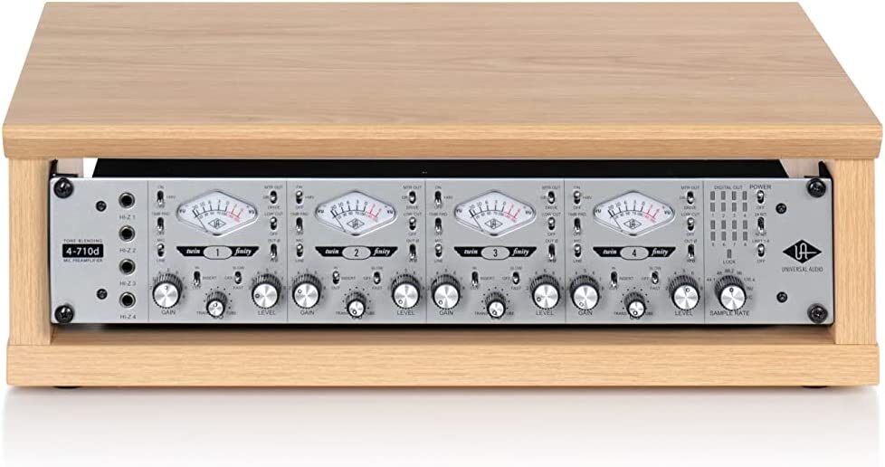 Gator Frameworks Elite Furniture Series 2U Desktop Studio Rack in Natural Maple