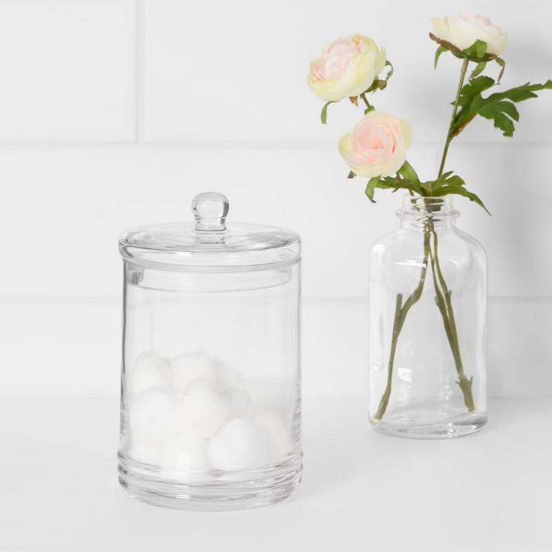 Medium Canister Apothecary Glass Clear