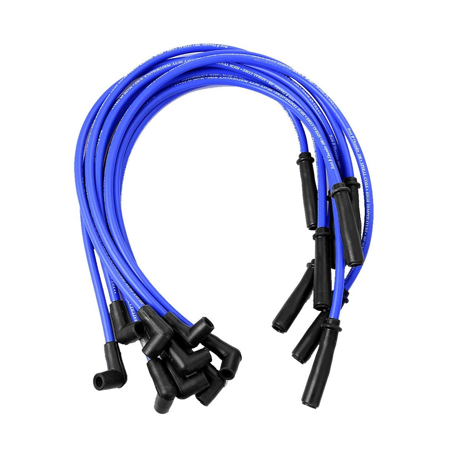 10pcs Spark Plug Wire Set 9mm Blue Ignition Wire Replacement fo... Fast USA SHIP