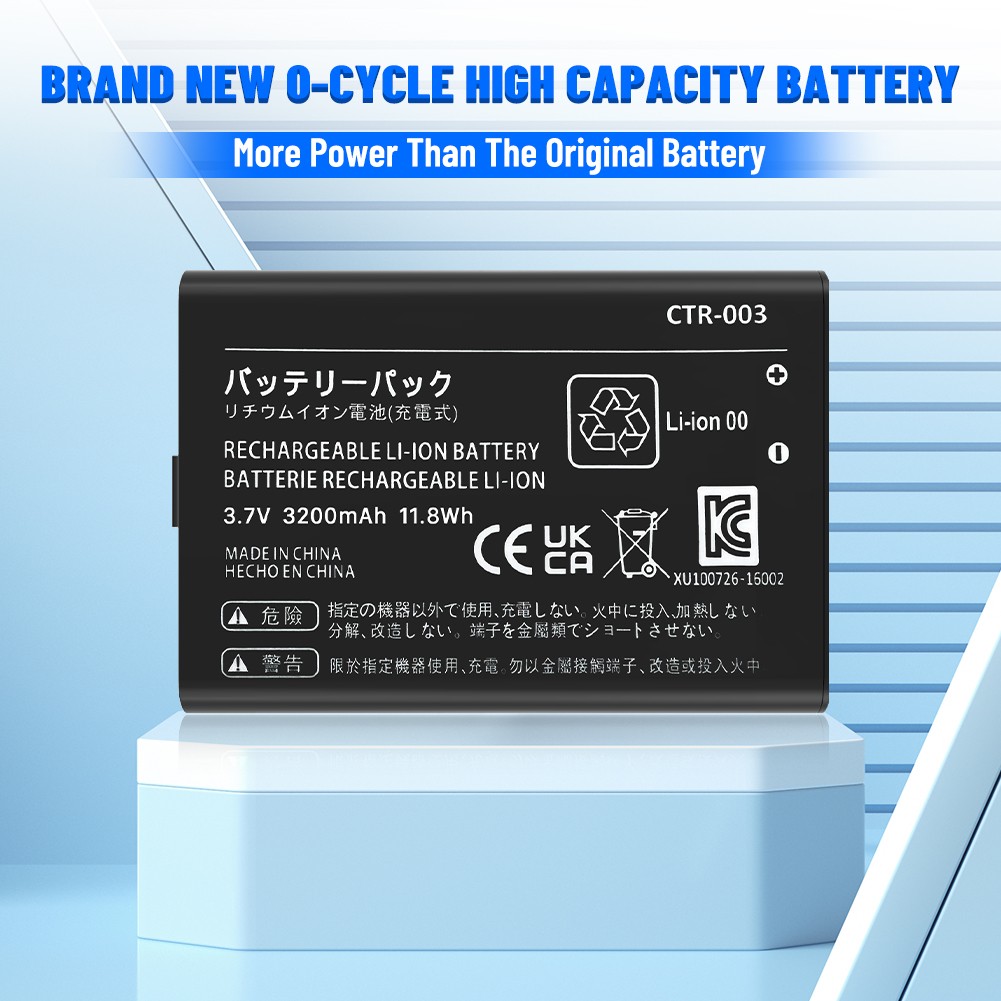 For Nintendo 2DS XL Battery CTR-003 CTR-001 GENCA-028/3DS Replacement Tool USA