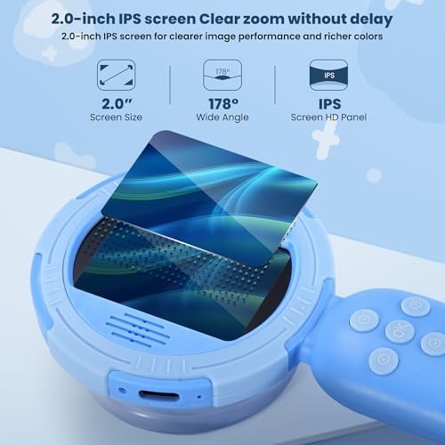 Handheld Microscope for Kids, Mini Digital Microscope for Kids with 2'' Inch...