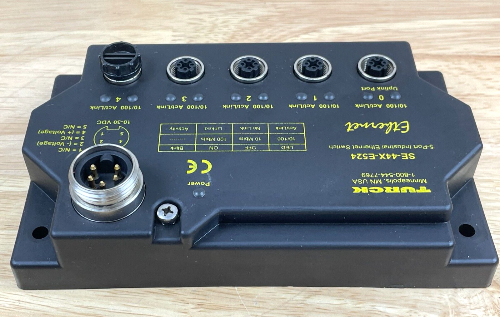 Turck SE-44X-E524 5-Port Industrial Ethernet Switch