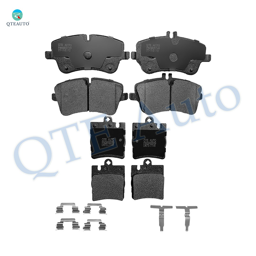Set 8 Front-Rear Ceramic Brake Pad Kit For 2006-2009 Mercedes-Benz CLK350 Base