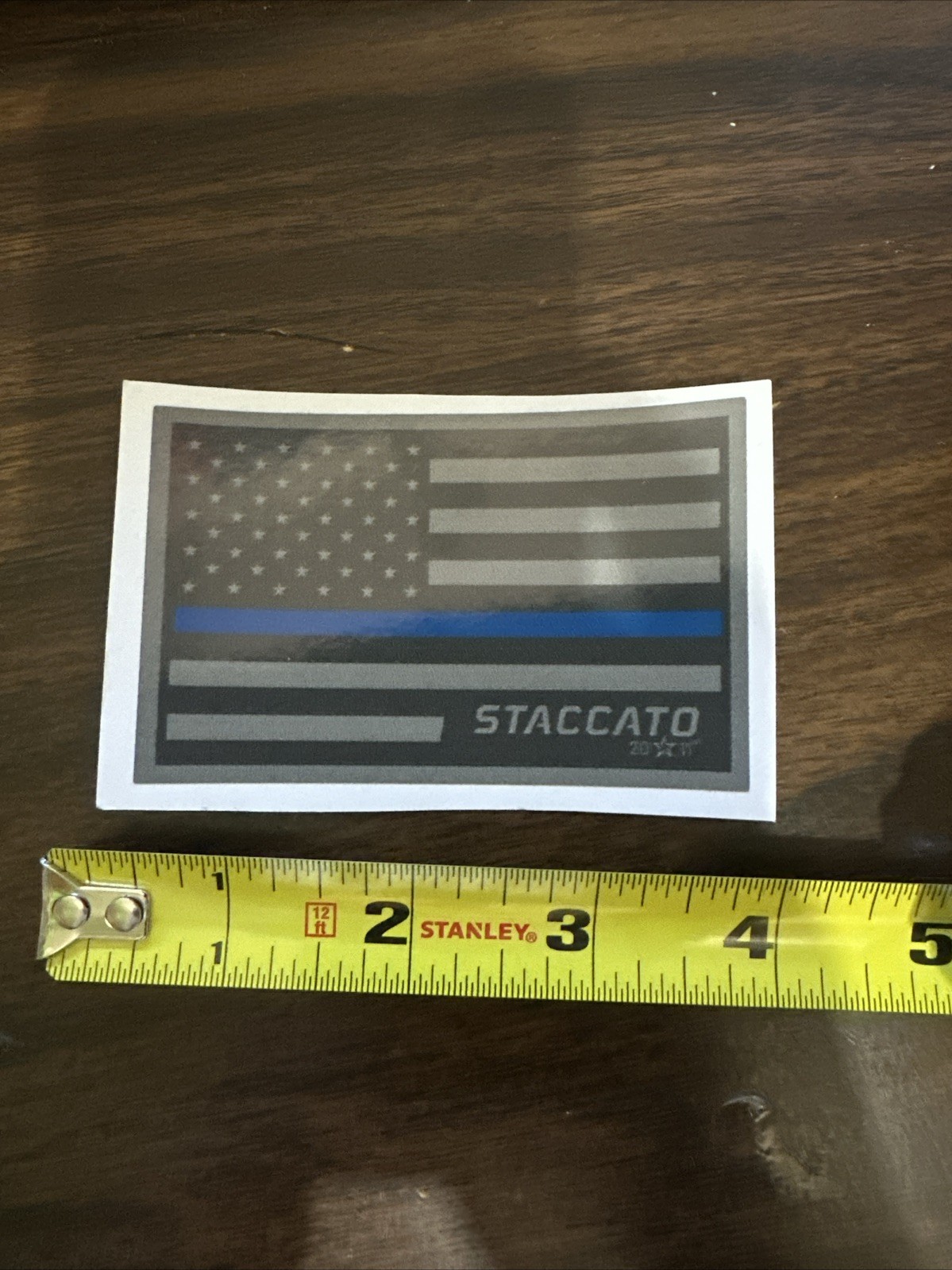 Shot Show Staccato Flag Grey Sticker New!!