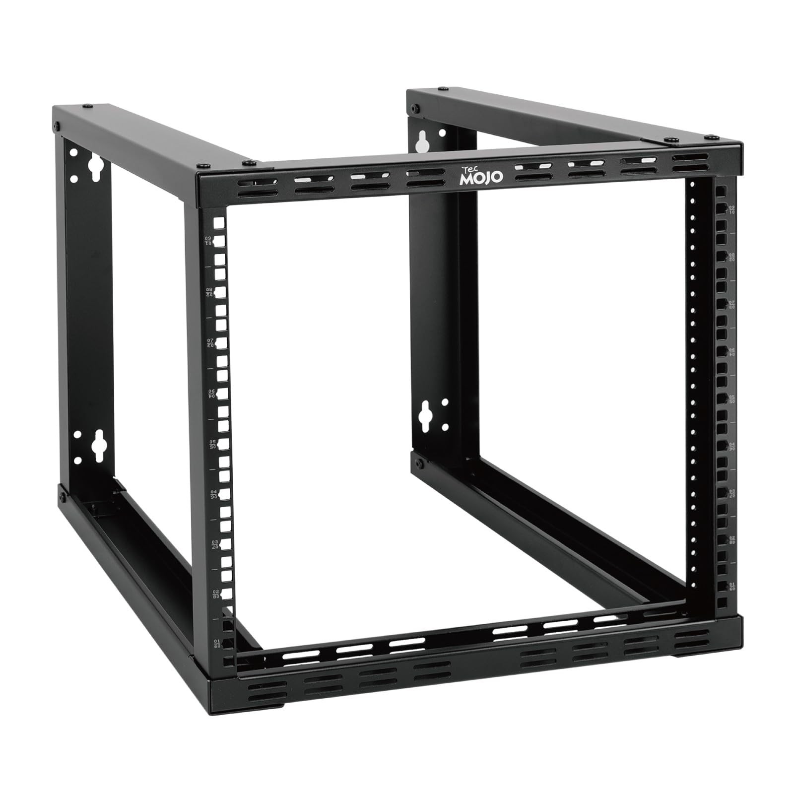 Tecmojo 9U Fixed Wall Mount Network Rack 15.8inch Depth 9U/15.8" Depth, Black