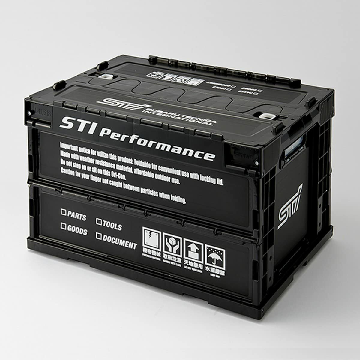 SUBARU FOLDING CONTAINER M black Storage BOX STSG17100160 STI GOODS