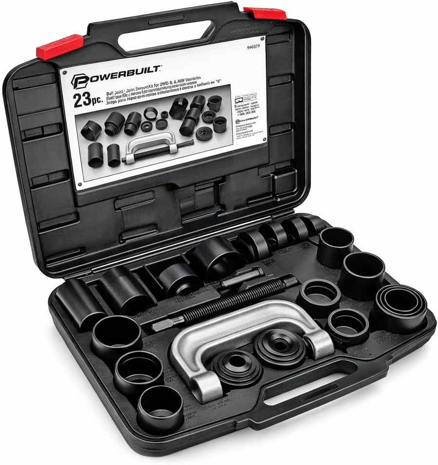 23-Piece Ball Joint Service Tool Kit - Remove & Install Ball Joints Easily