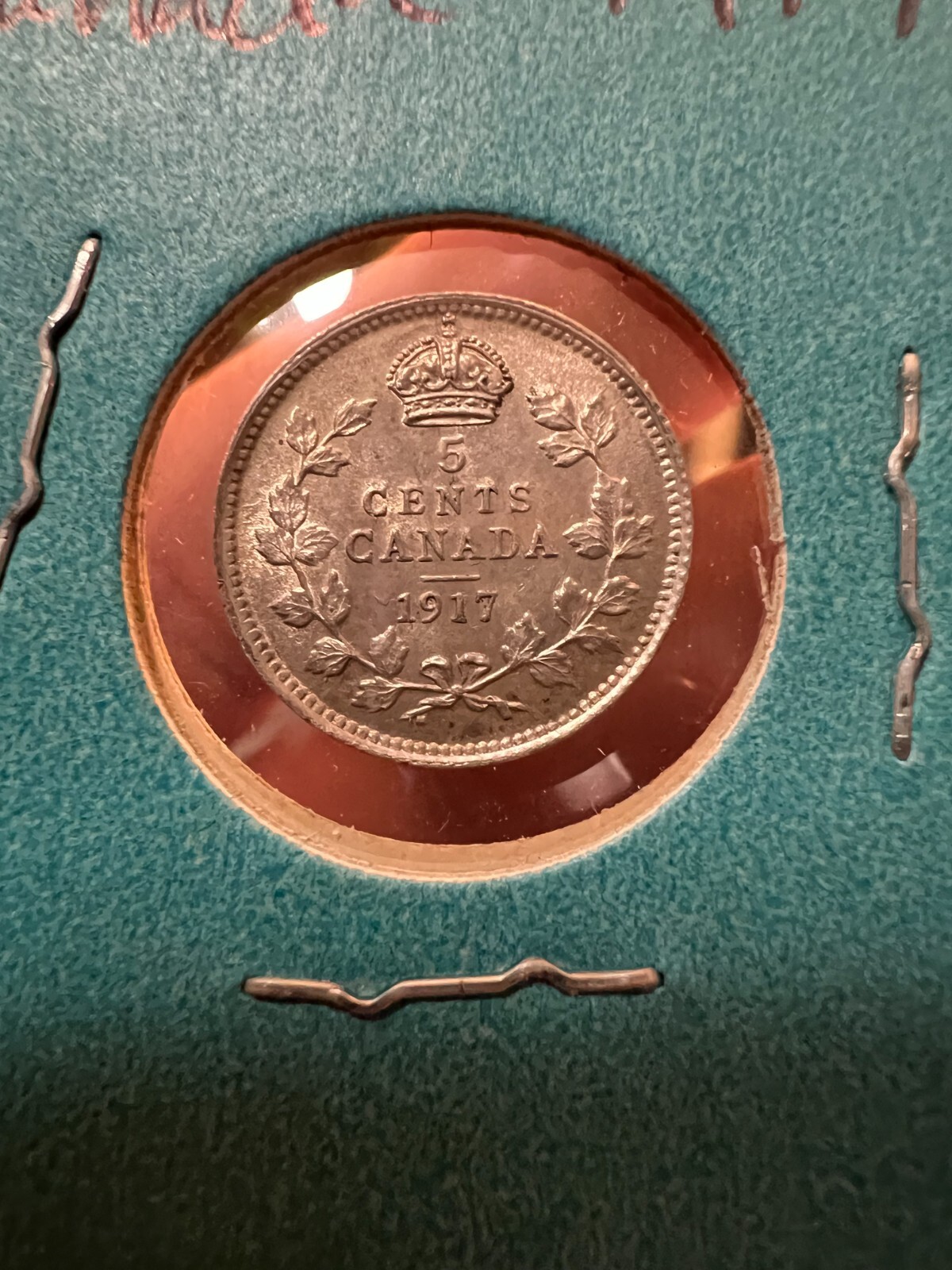 1917 Canada 5c Silver - Nice!