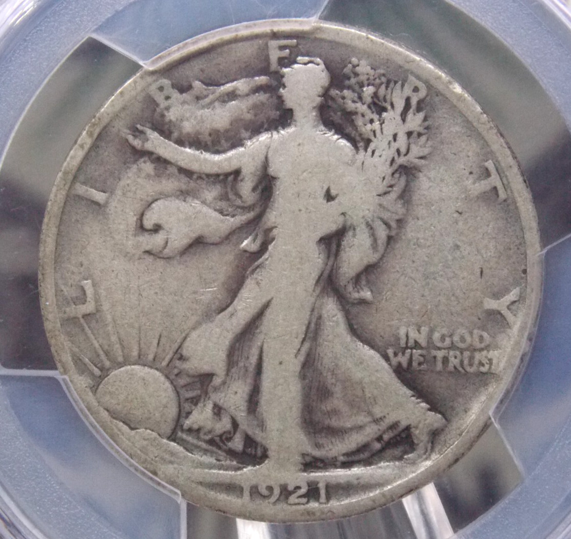 1921 "P" Walking LIBERTY Silver Half Dollar 50c PCGS G6 #103 Good ECC&C, Inc.
