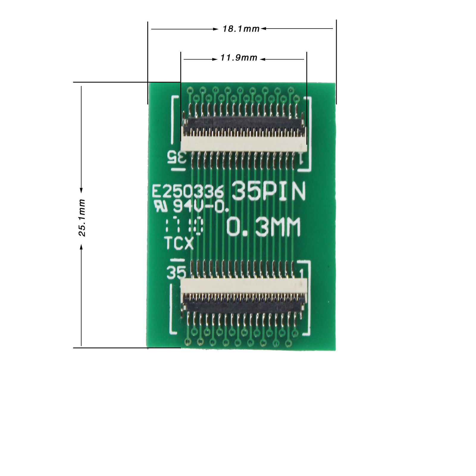 25Pin 31Pin 35Pin 39Pin 45Pin 0.3mm pitch connector adapter Extend Board