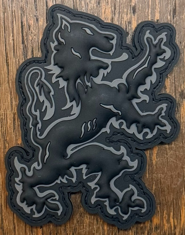 London Bridge Trading LBT "Lion Logo" Black & Grey Variant PVC Patch