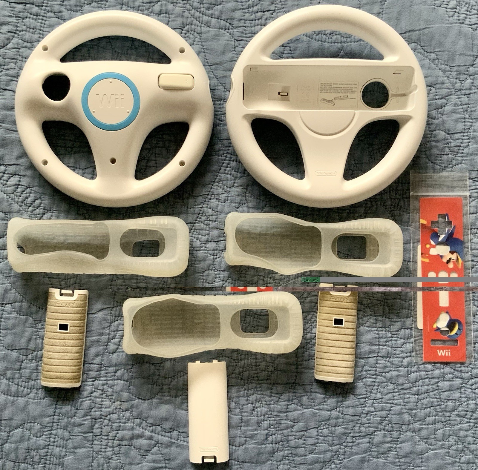 A used Wii accessories bundle