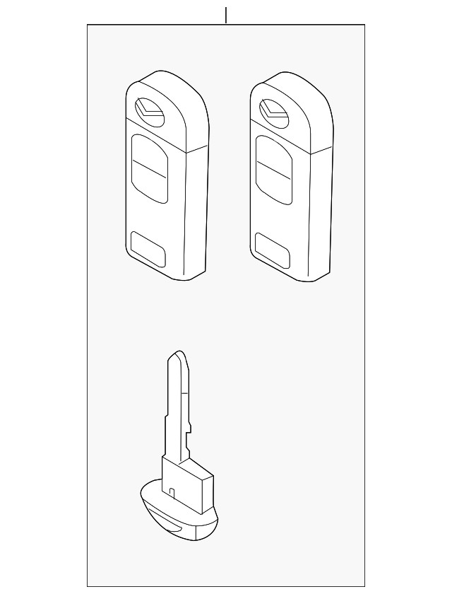 Genuine Mazda Keyless Entry Transmitter TKY2-67-5DY