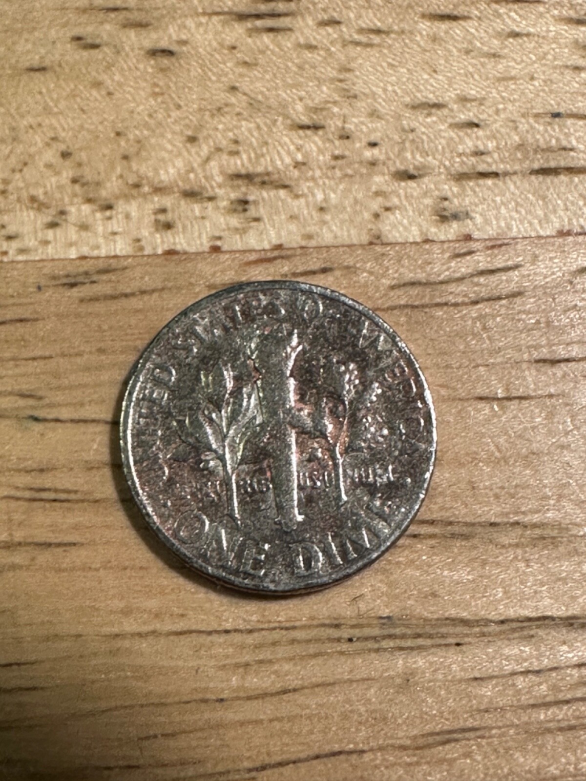 1968 No Mint Mark & Bump on Forehead Error Roosevelt dime