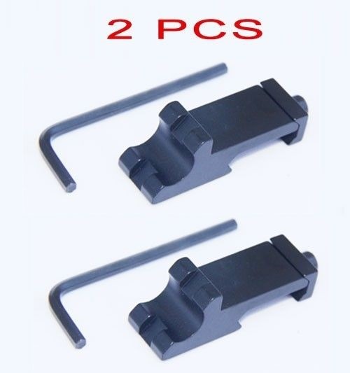 2 PCS Tactical 45 degree Angle Offset Side Rail Scope Mount RTS Sight Rail - USA