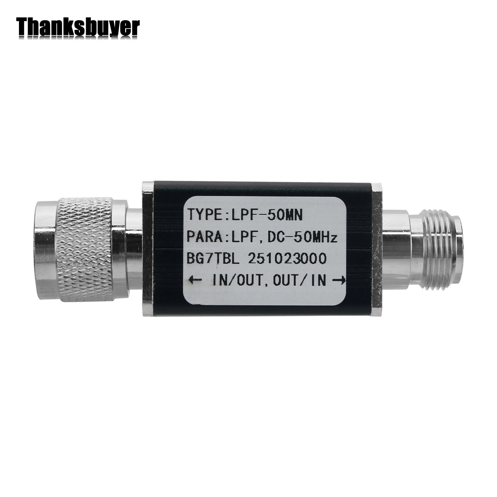 LPF-50MN 50MHz Low Pass Filter 50ohms LPF with N Male to N Female Connector