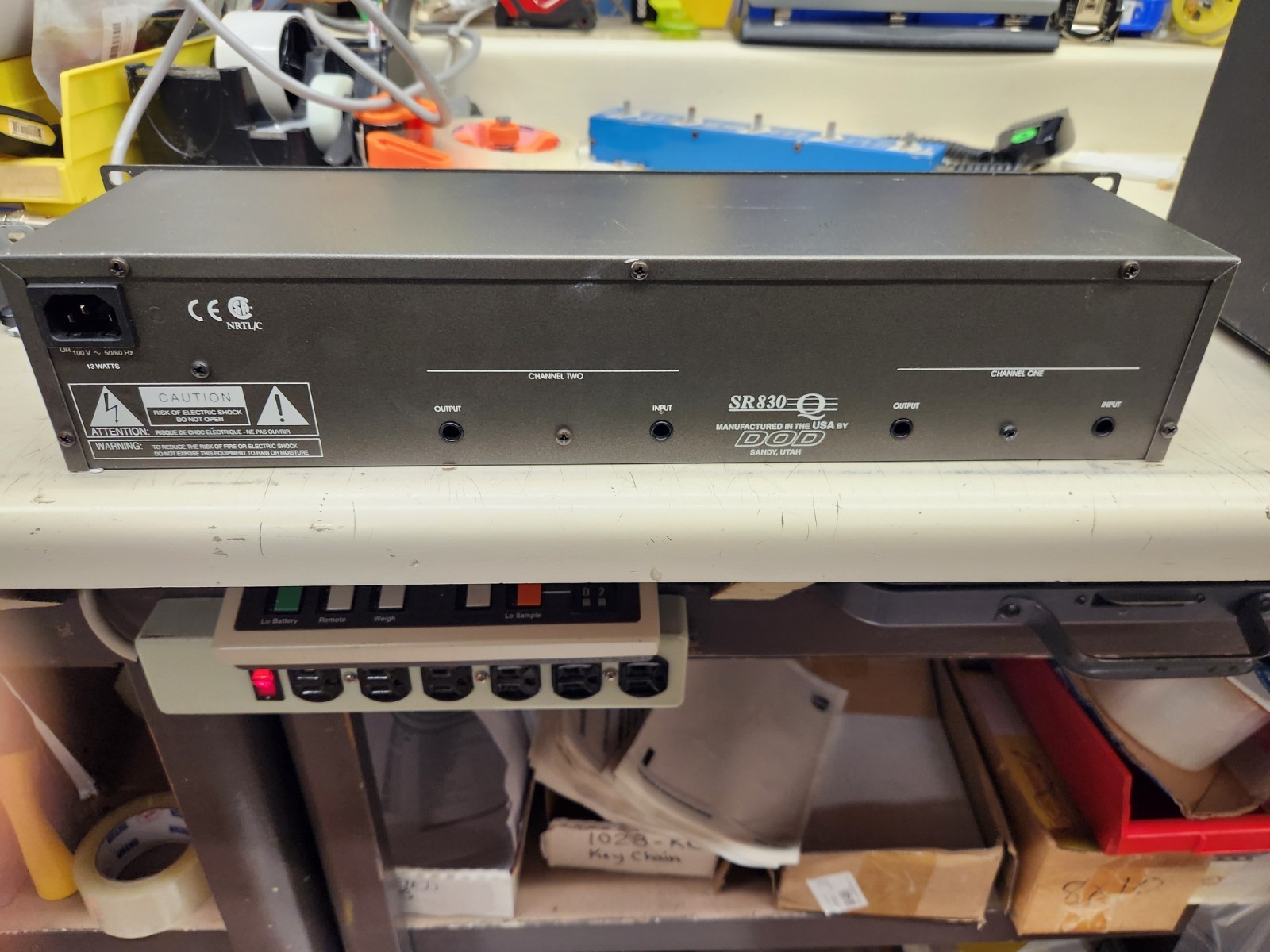 DOD SR 830 Q Dual 15 Band 2 Channel Stereo EQ Graphic Equalizer Processor & CORD