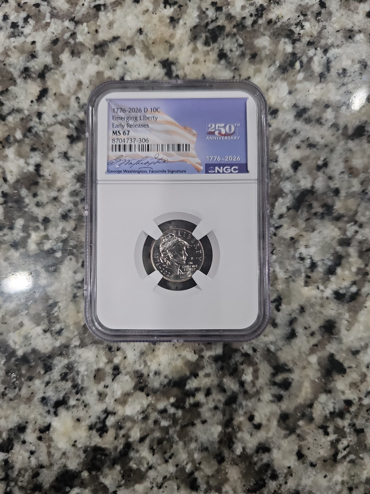 1776-2026 D Emerging Liberty Dime NGC MS67 Early Releases (IN HAND] Limited Core