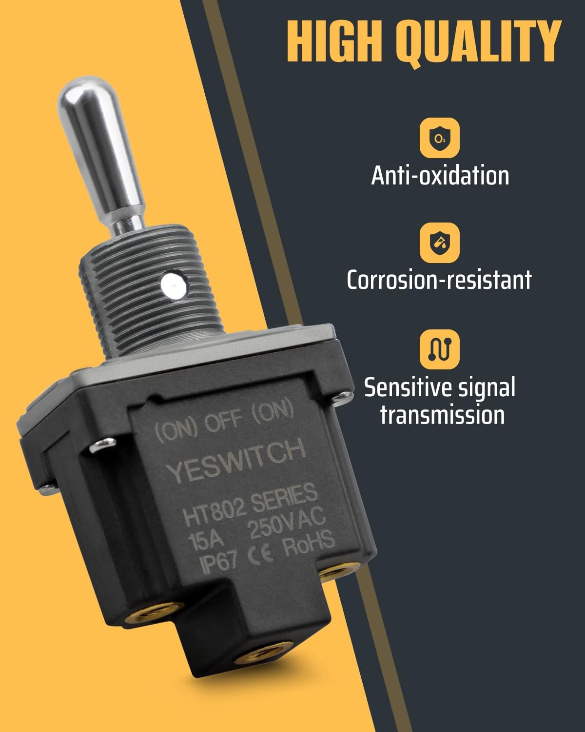 Cutler Hammer 8510K2 3 Position Toggle Micro Switch ON-Off-ON Position Micro