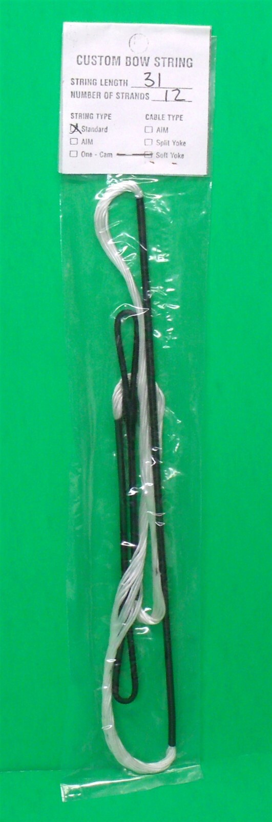 New Bowstrings by Binney Replacement String for Teardrop Cable Bows - 31" 12 str