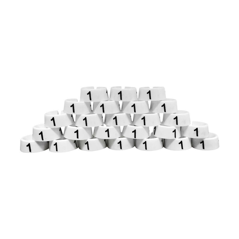 Set Of 25 Pc No.1 Number Snap On Size Dividers Hanger Marker Tag Clothes Hanger