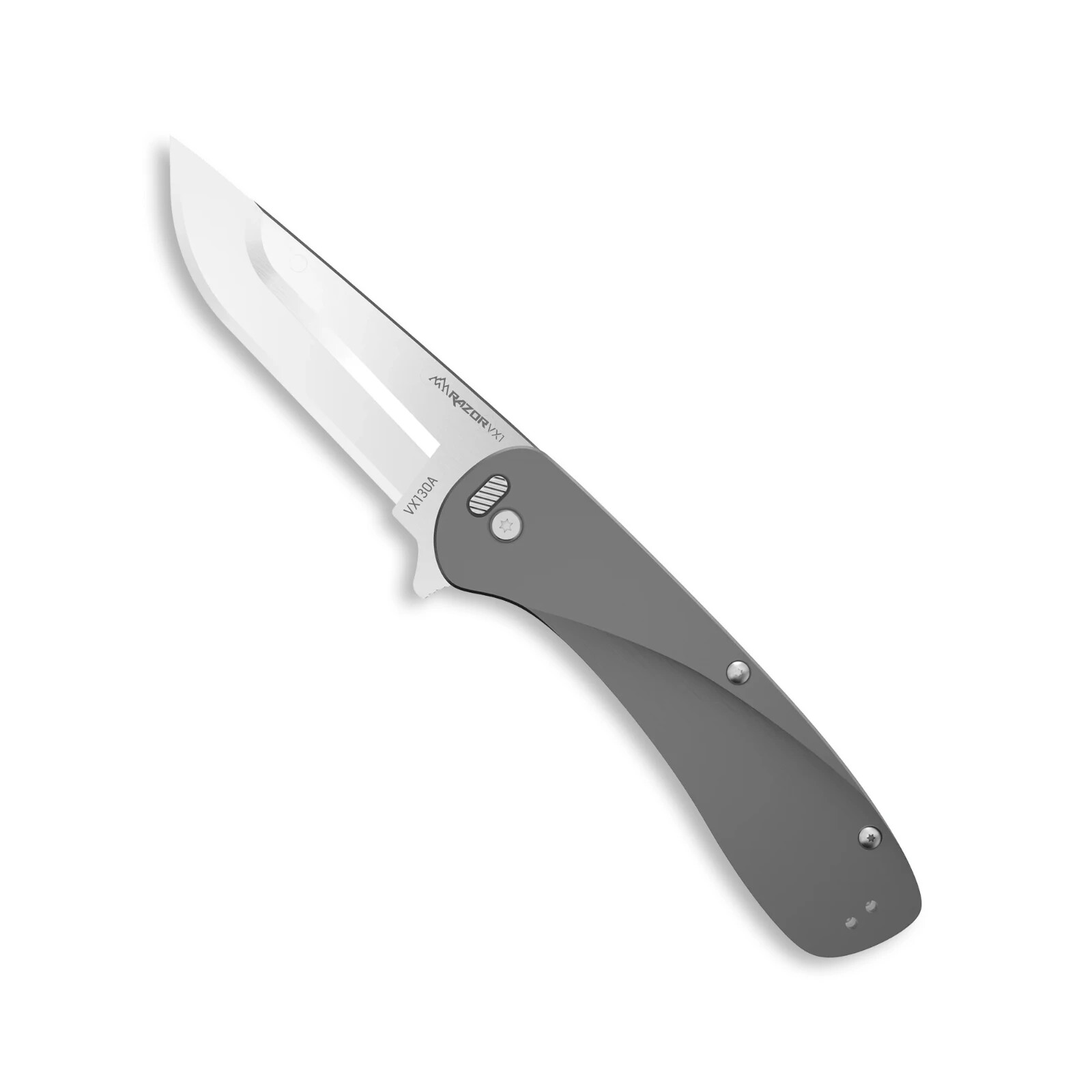 New Outdoor Edge Razor VX1 3.0" Replaceable Blade Assisted Knife Silver VX130A-C