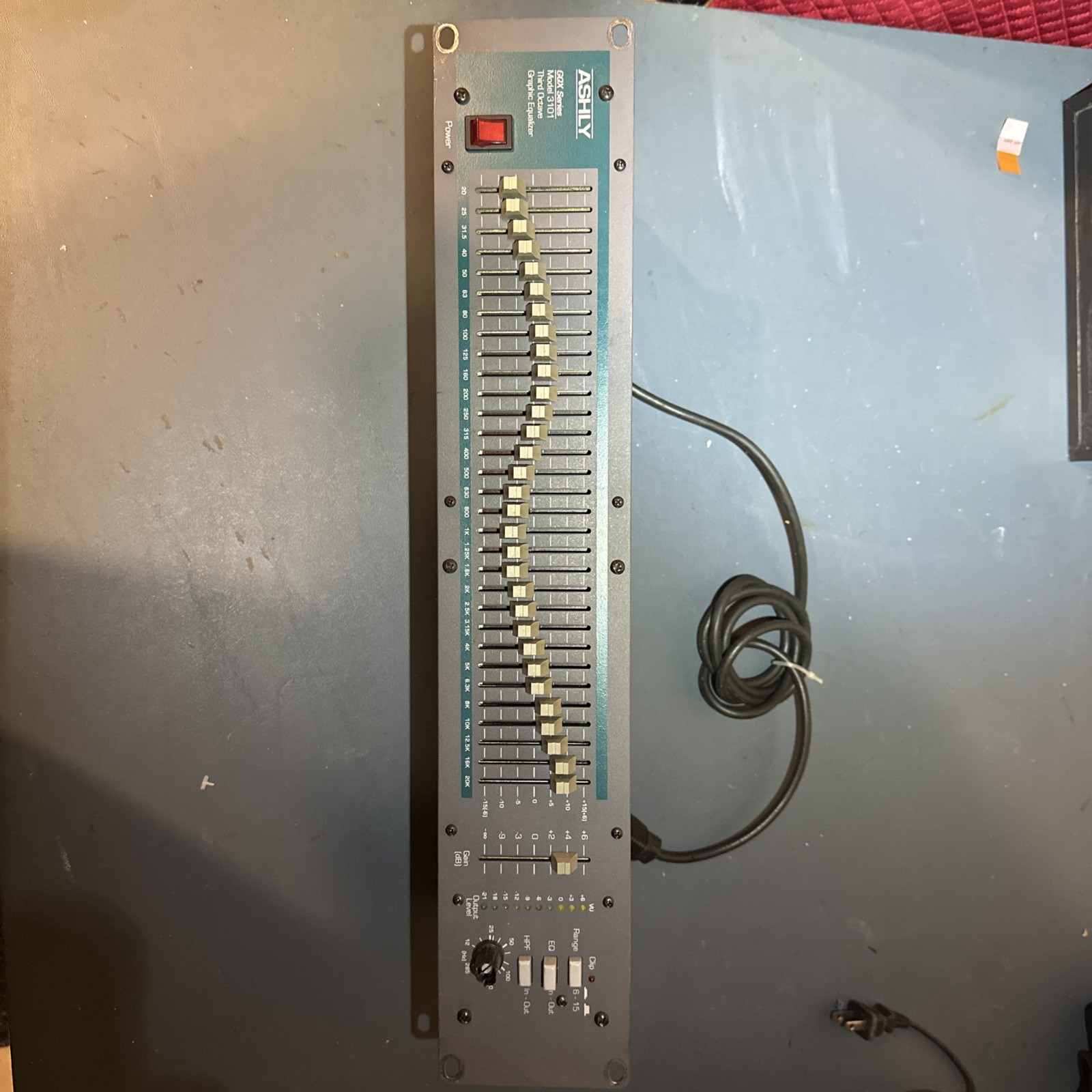 Ashly GQX Series model 3101 Third Octave 31-Band Graphic Equalizer GQX-3101