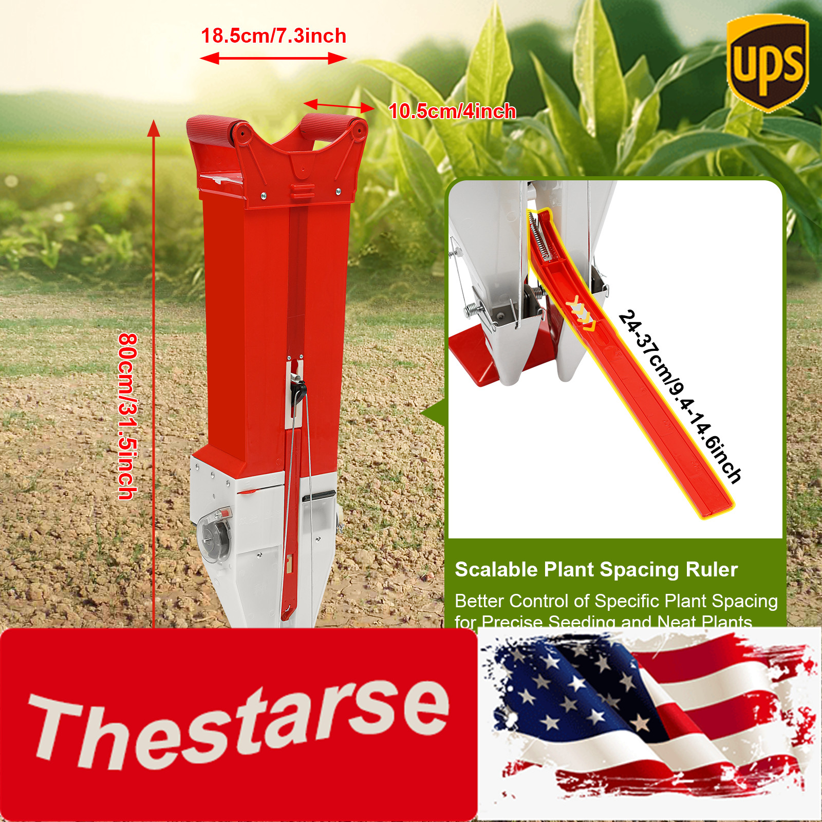 Manual Vegetable Seeder Fertilizer Tool Garden Planter Corn Peanut Corn Planter