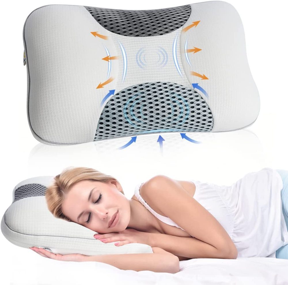 Luxury Pillows Memory Foam Pillow Cervical Bed Pillow for Pain Relief Washable