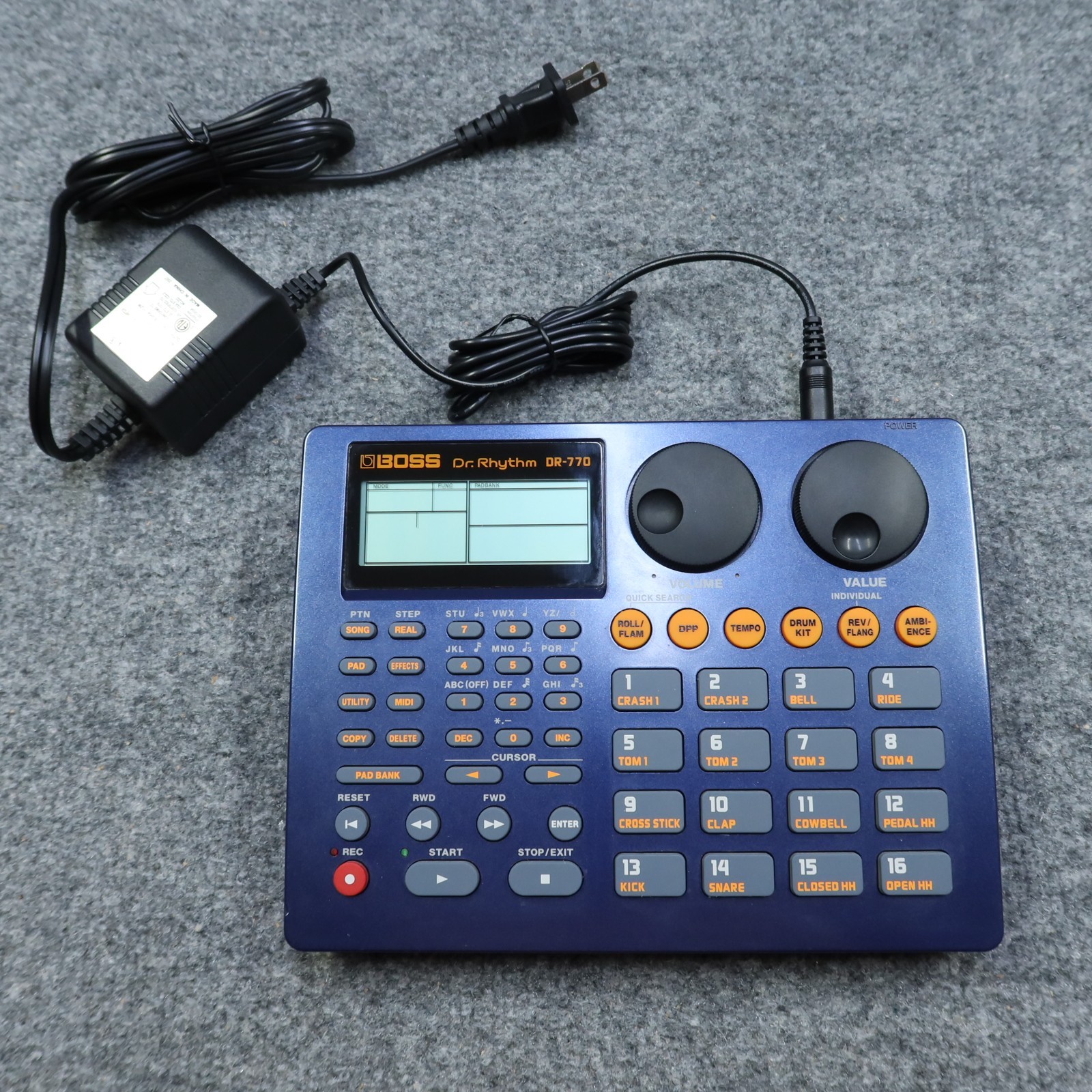 Boss DR-770 Dr. Rhythm Drum Machine Rhythm Composer Tested with AC Adapter