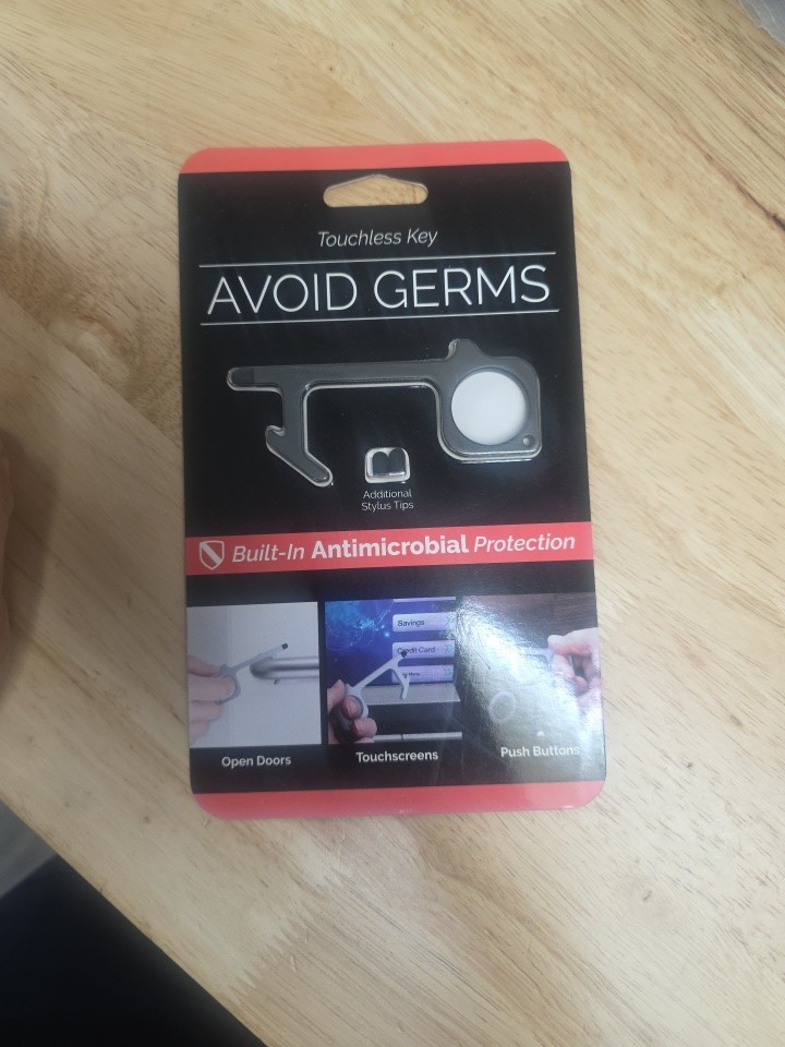 FELLOWES Touchless Key And Stylus Antimicrobial Door Opener - SILVER