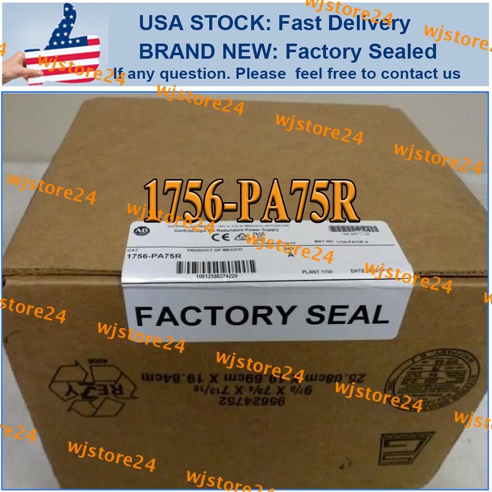 New Factory Sealed AB 1756-PA75R SER A ControlLogix AC Redundant Power Supply US