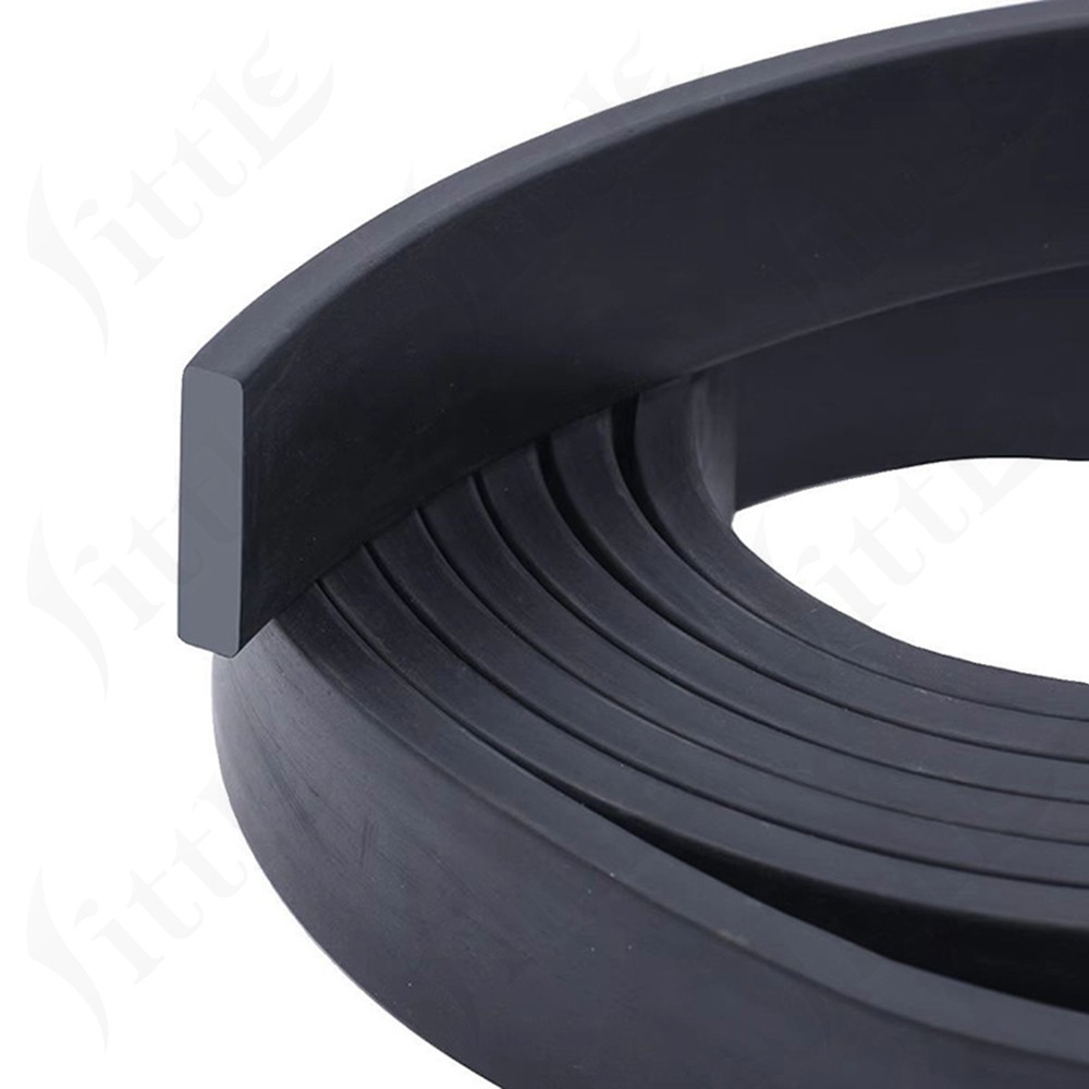 Solid Rubber Strip Thick 1/2mm Widthe 10-50mm Sealing Strip Shock Absorption