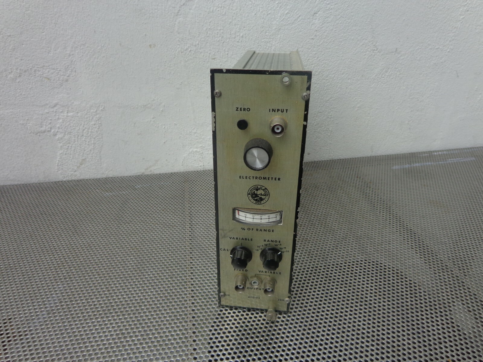 Evans Electrometer Module Plug-In