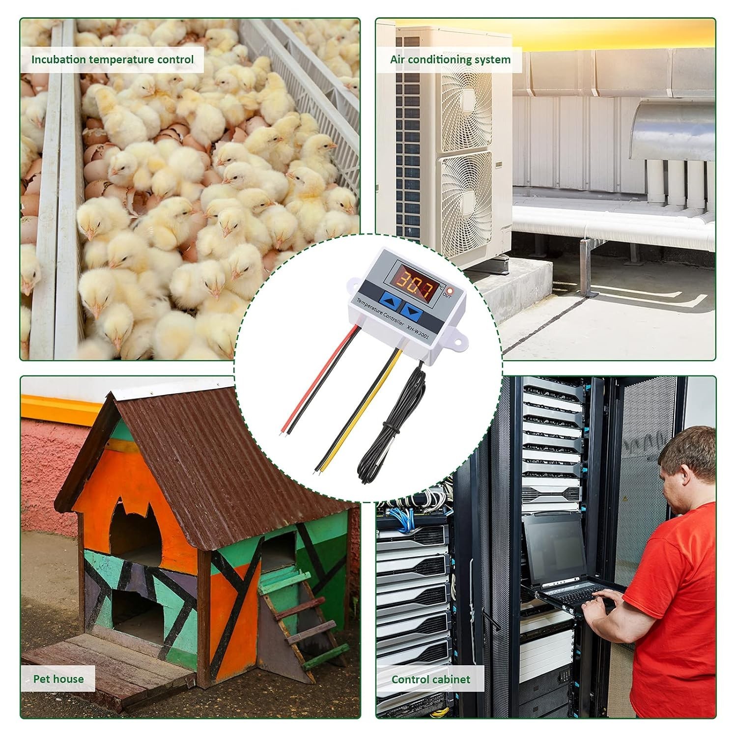 Módulo controlador de temperatura LED digital XH-W3001