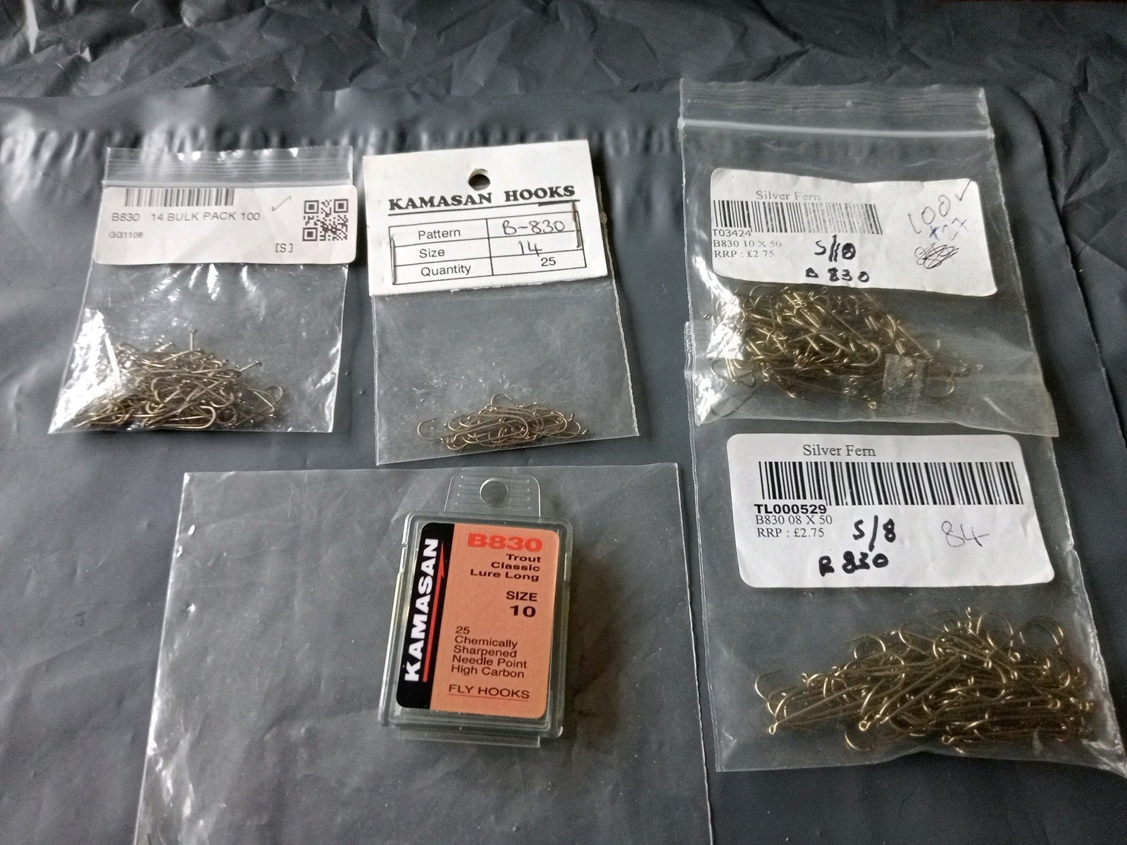 Kamasan B830 Various Sizes x 336 Hooks