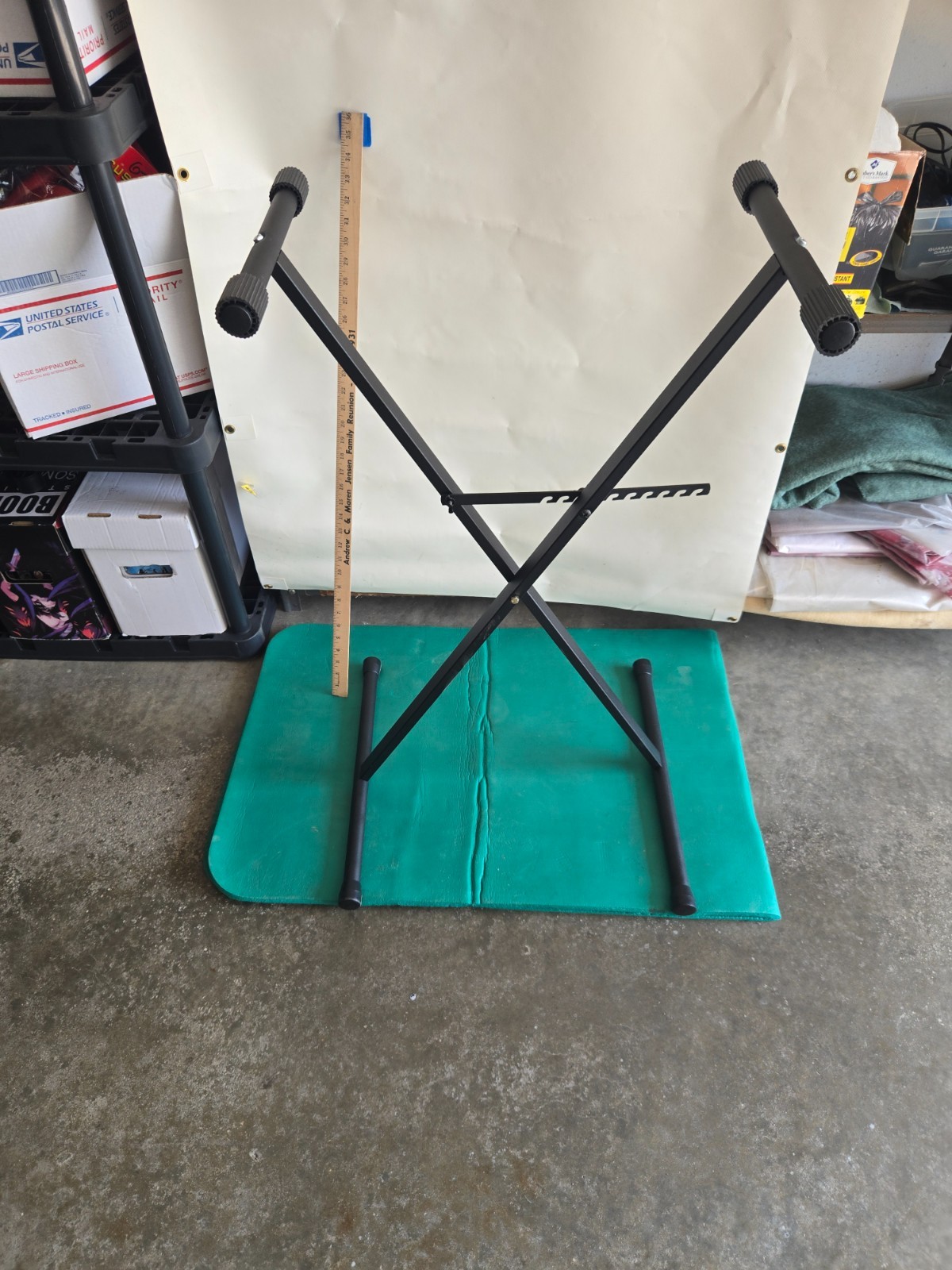 adjustable piano keyboard stand, unbranded, scissor type
