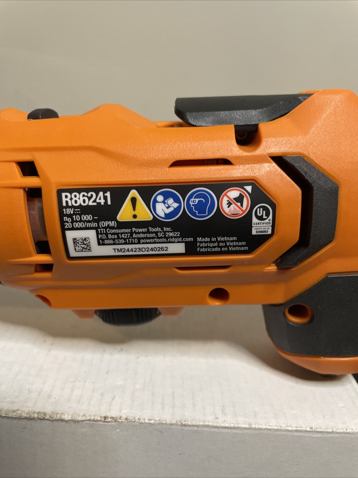 Ridgid 18V Brushless Cordless Multi-Tool (Tool Only) R86241