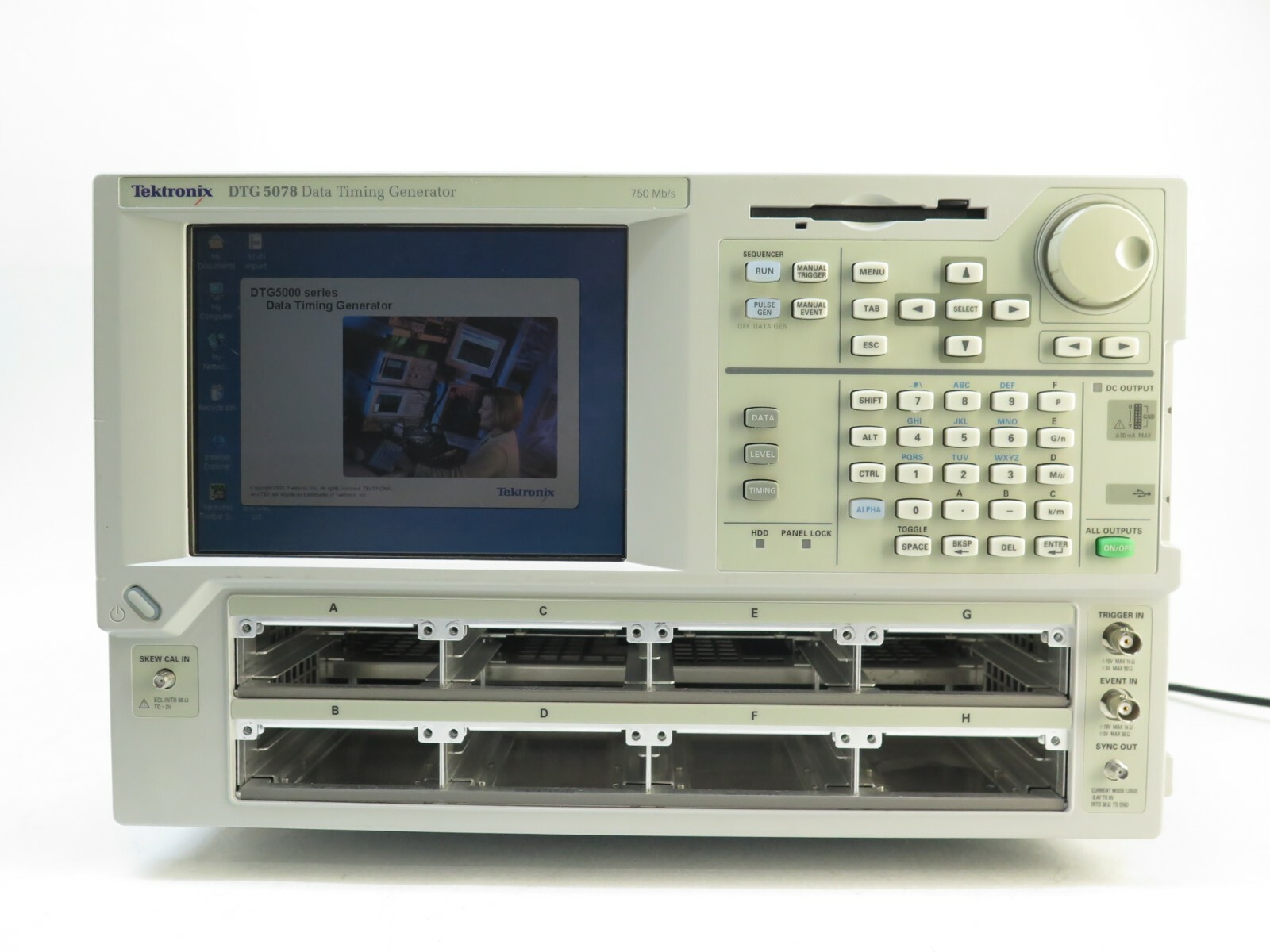 Tektronix DTG 5078 Data Timing Generator - 750Mb/s