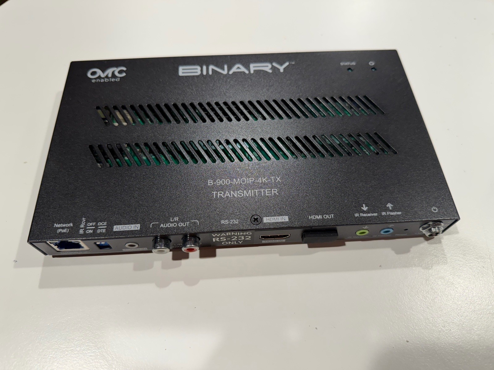 Binary B-900-MOIP-4K-TX 4K AV Over IP HDMI Transmitter RS-232 Network PoE