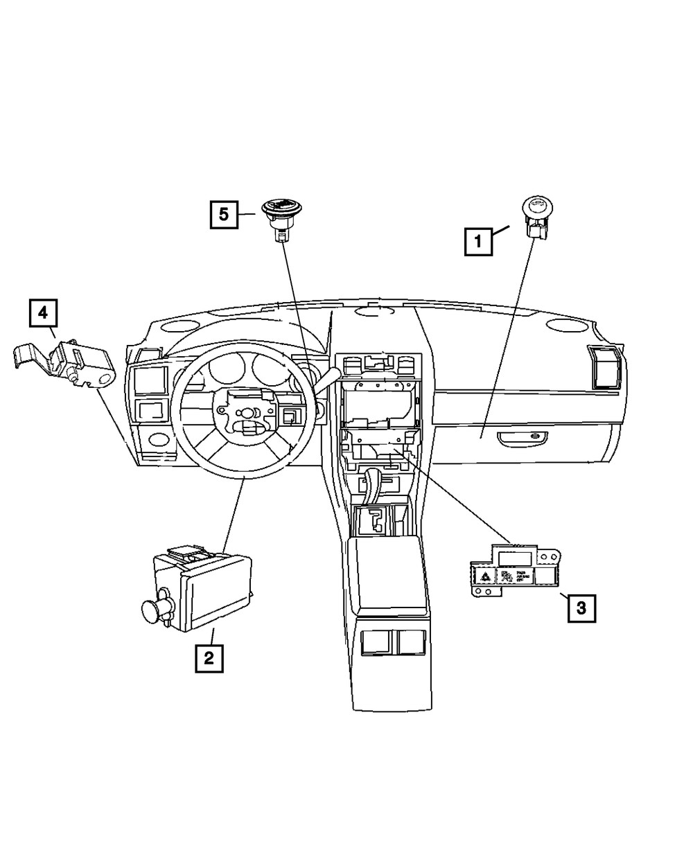Genuine Mopar Instrument Panel Switch 4602455AG