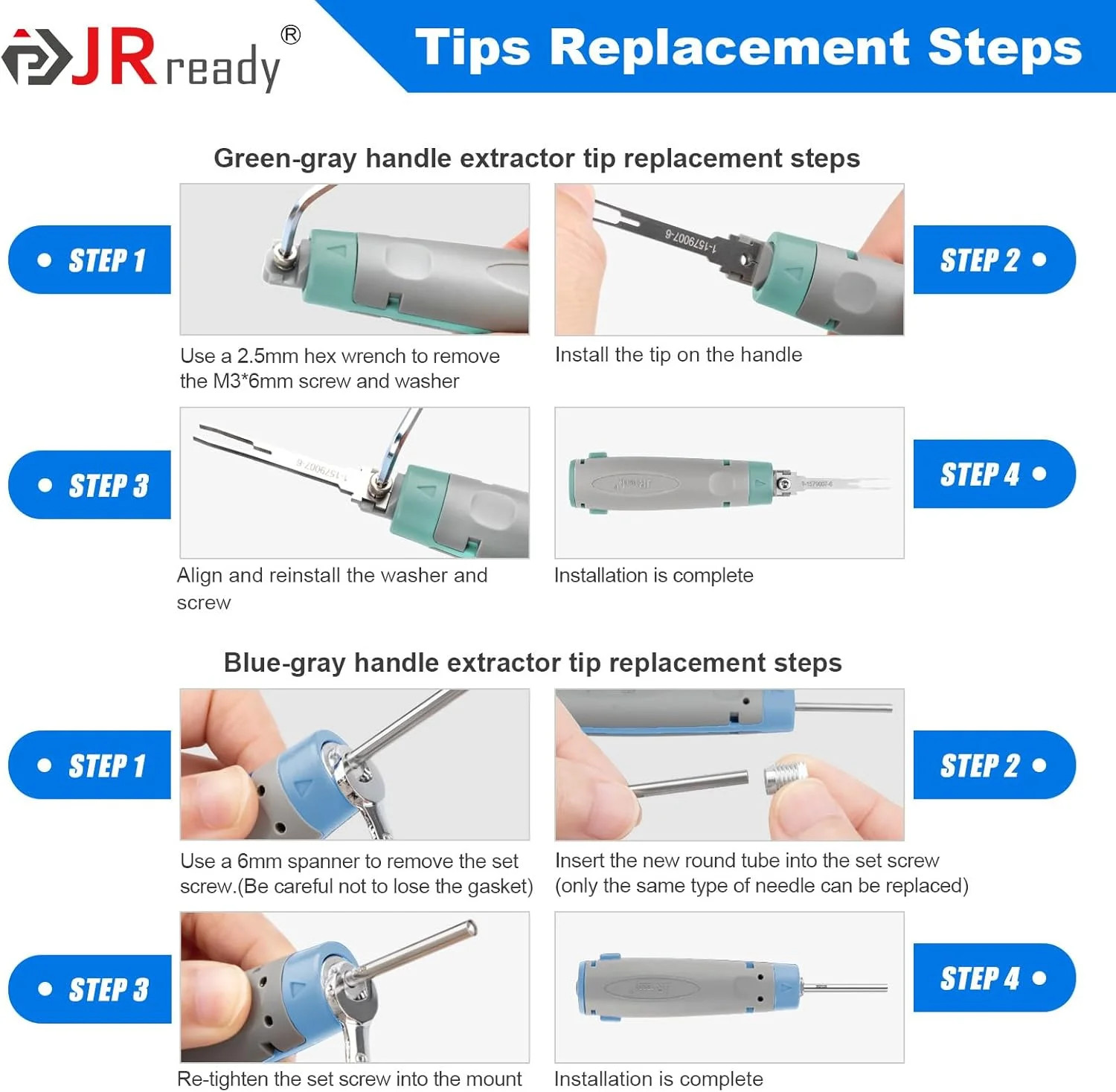 JRready 20PCS Pin Removal Tool Kit, Pin Electrical Terminal Release Tool Set for
