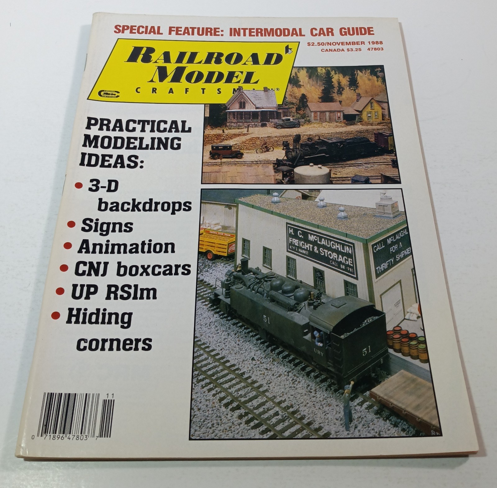 Railroad Model Craftsman Magazine (November, 1988)