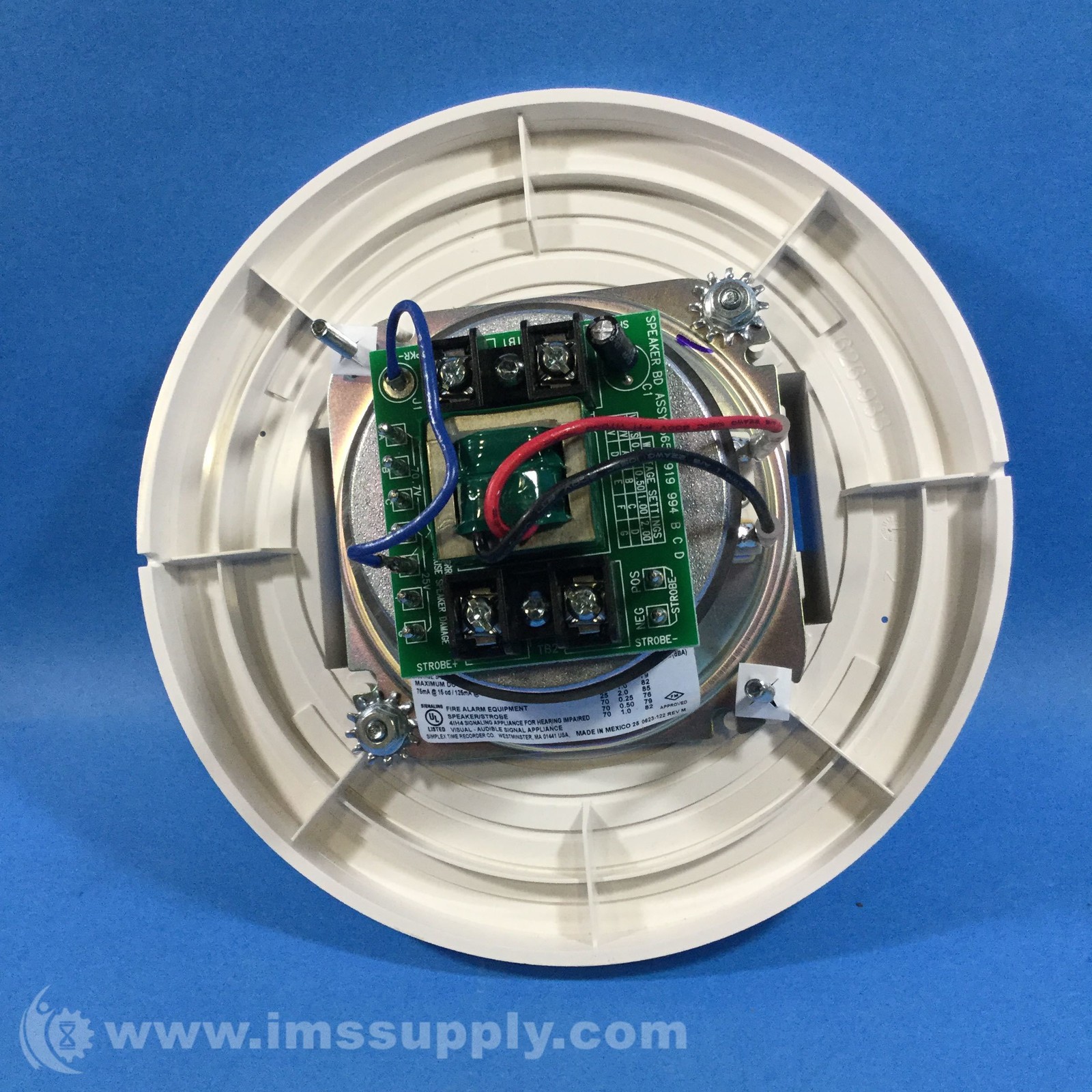 Simplex 4906-9154 Ceiling Speaker Strobe FNOB