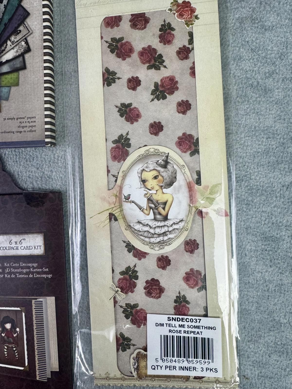 santoro gorjuss paper craft bundle decoupage card kit scrapbook ephemera set